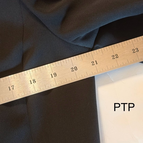 Women’s Le Suit 2 Pieces Jacket (s-14) Long Skirt (s-16) Padded Shoulders Black - Picture 9 of 16